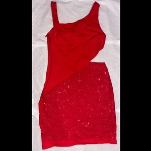 Red Night Out Dress, Bebe